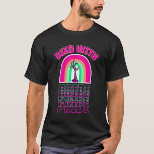 T-shirt Mort Avec Fierté Halloween LGBTQ Trans Gay Zombie 