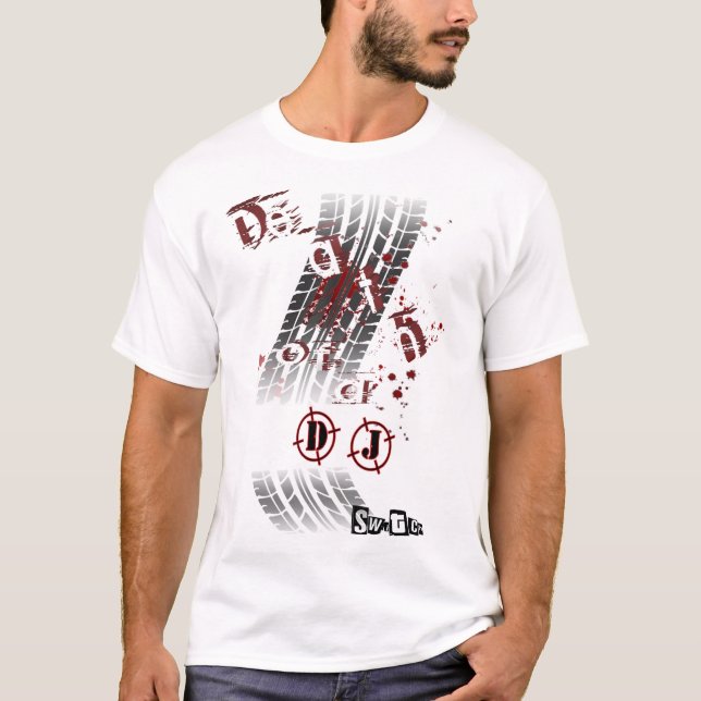 T-shirt Mort d'une jupe de DJ (Devant)
