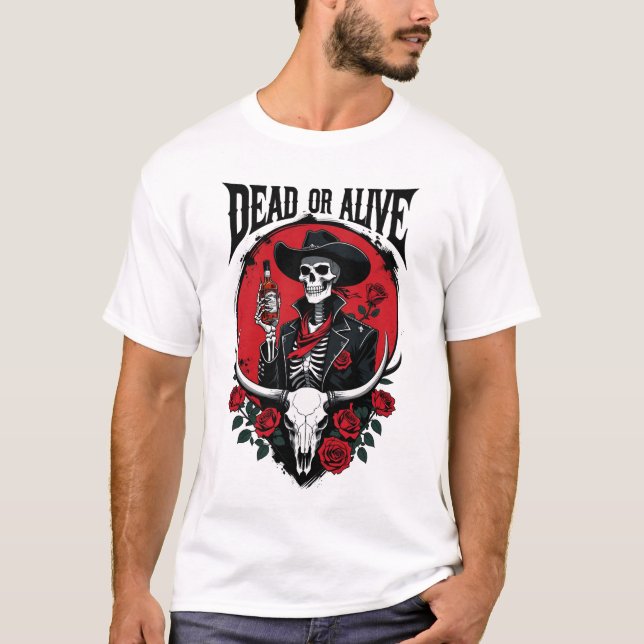 T-shirt mort ou vivant (Devant)