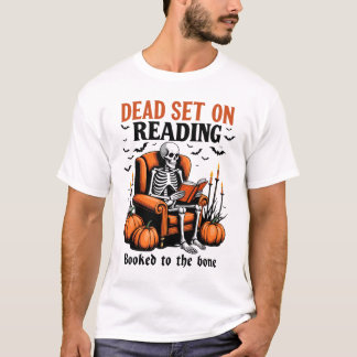 T-shirt Mort pour la lecture – Squelette Amour des livres 