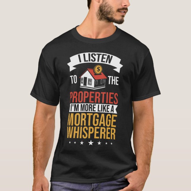 T-shirt Mortgage Whisperer Mortgage Loan Officer Mortgage  (Devant)