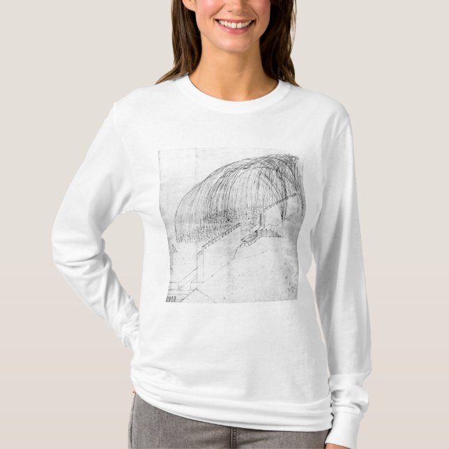 T-shirt Mortiers mettant le feu à des pierres au-dessus (Devant)