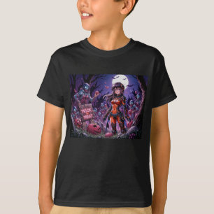 T-shirt Morts-vivants Distribuent Cerveaux Halloween Frian