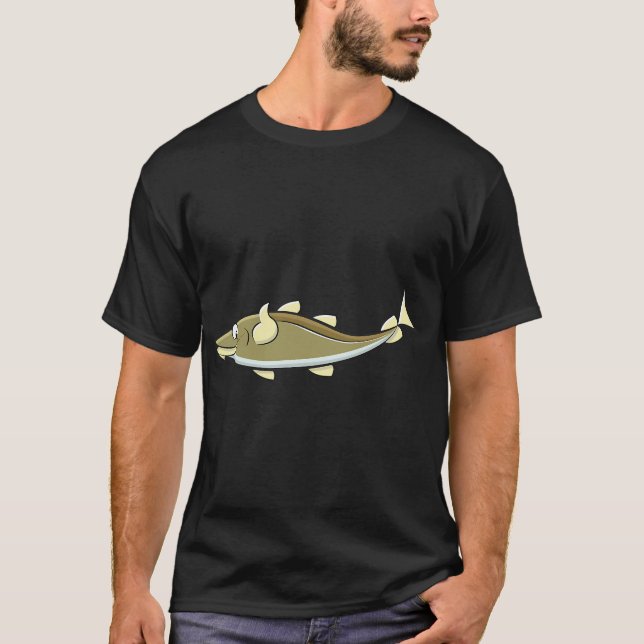 T-shirt Morue de dessin animé heureuse (Devant)