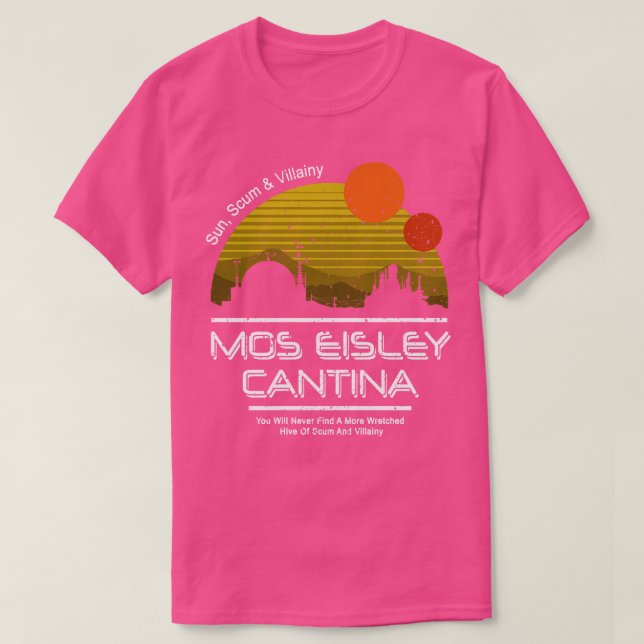 T-shirt Mos Eisley Cantina Version Vintage (Design devant)