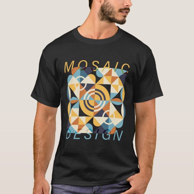 T-shirt Mosaic Art Motif (Devant)
