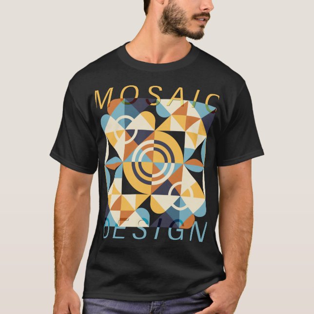 T-shirt Mosaic Art Motif (Devant)