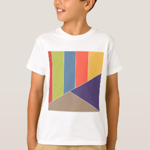 T-shirt MOSAIC rayures triangles couleur I + vos idées