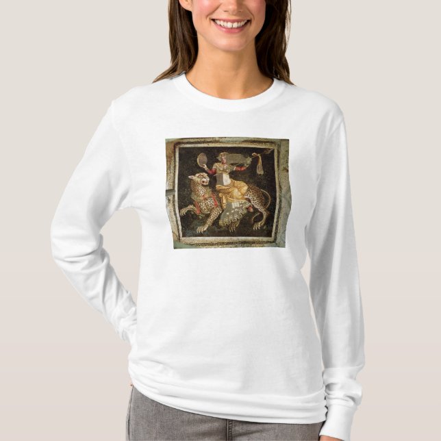 T-shirt Mosaïque de Dionysus montant une ANNONCE du (Devant)