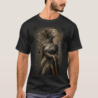 T-shirt Mosaïque Dorée Rêverie – Luxe Contemporain