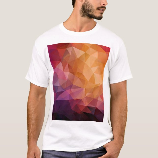T-shirt Mosaïque du triangle : Vintage foncé (Devant)
