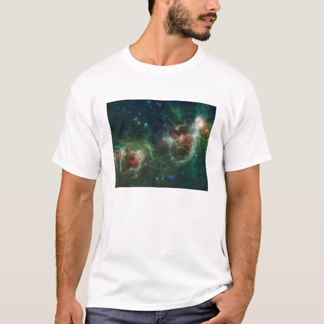 T-shirt Mosaïque infrarouge du Coeur et de la Soul nebulae (Devant)