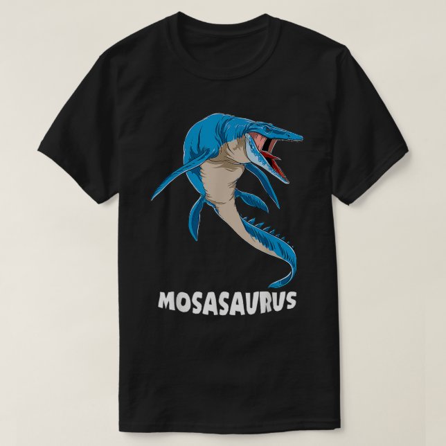 T-shirt Mosasaurus Conception préhistorique (Design devant)