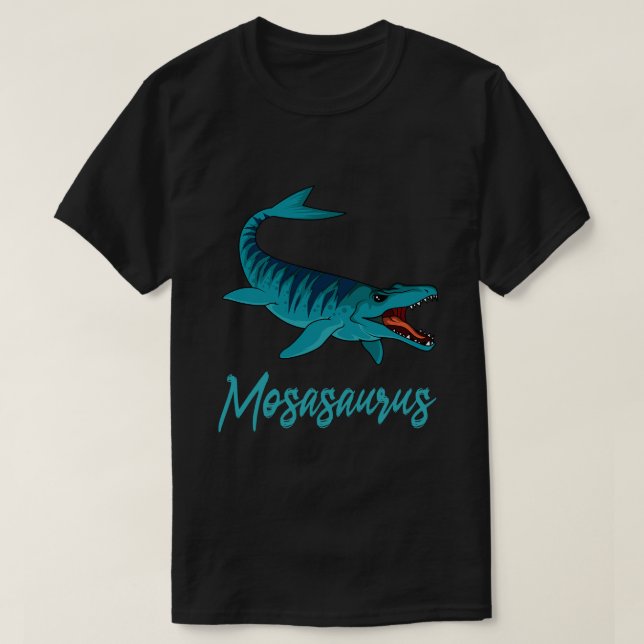 T-shirt Mosasaurus Dinosaure Aquatique Paléontologue Prehi (Design devant)