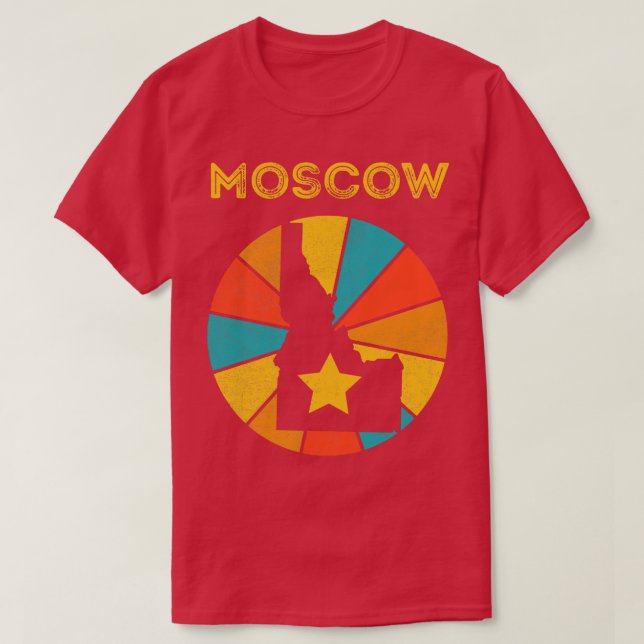 T-shirt Moscou Idaho Vintage Souvenir Perdu 1 (Design devant)