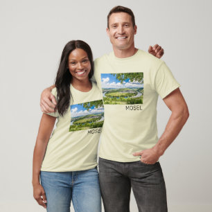 T-shirt Moselle Loop Trittenheim Panorama Allemagne Souven