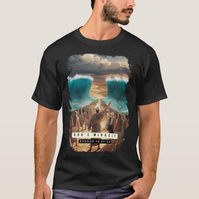 T-shirt moses dieu miracle (Devant)