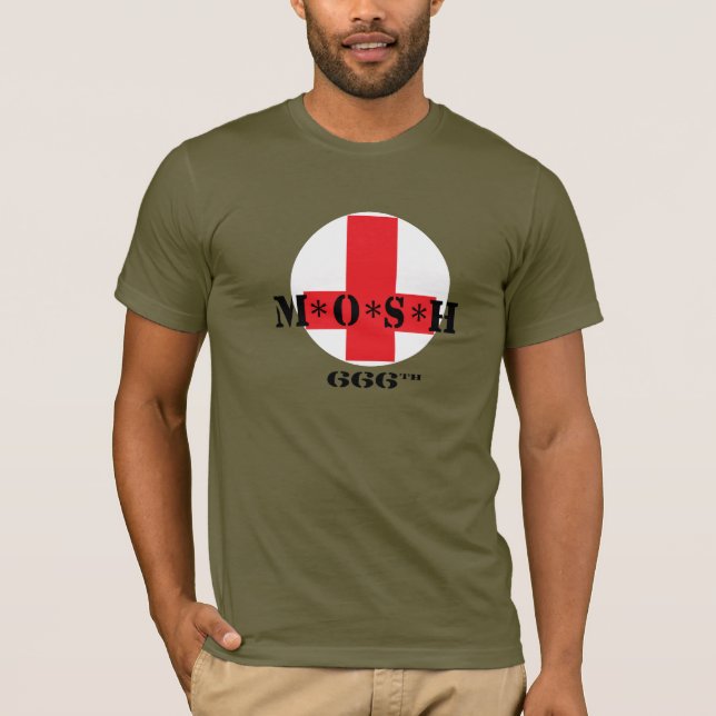 T-shirt MOSH la chemise d'armée de MINE (Devant)