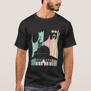 T-shirt Mosquée Al-Aqsa Jérusalem Palestine Rétro