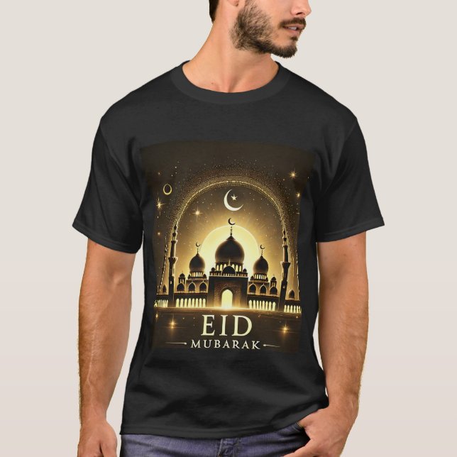 T-shirt Mosquée d'or Aïd Moubarak (Devant)