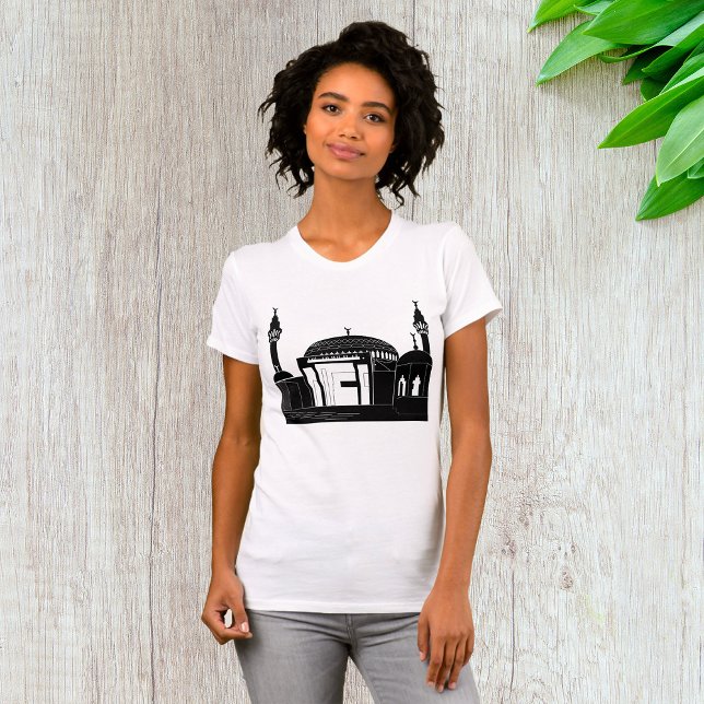 T-shirt mosquée pour femmes (Créateur téléchargé)