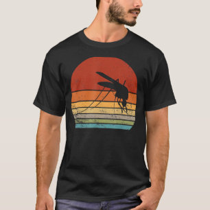 T-shirt Mosquito vintage Rétro Mosquito Silhouette Animal