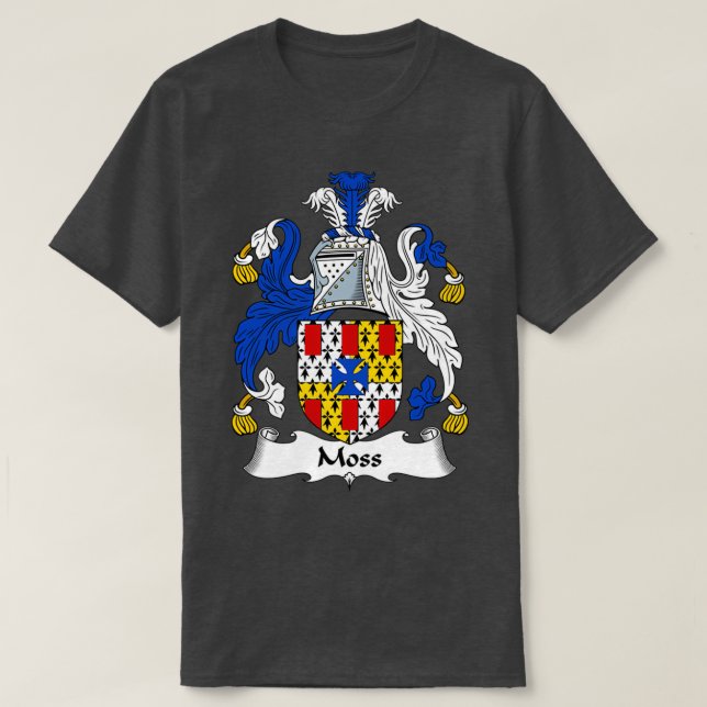 T-shirt Moss Coat of Arms Family Crest  (Design devant)