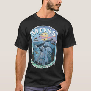 T-shirt Moss Landing California Monterey Coeur de la baie