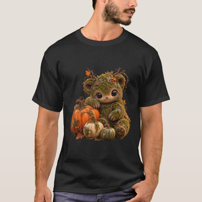 T-shirt Moss Sprite Pumpkin Tee Automne (Devant)