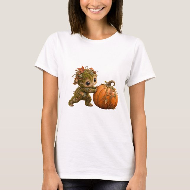 T-shirt Moss Sprite Pumpkin Tee Automne (Devant)