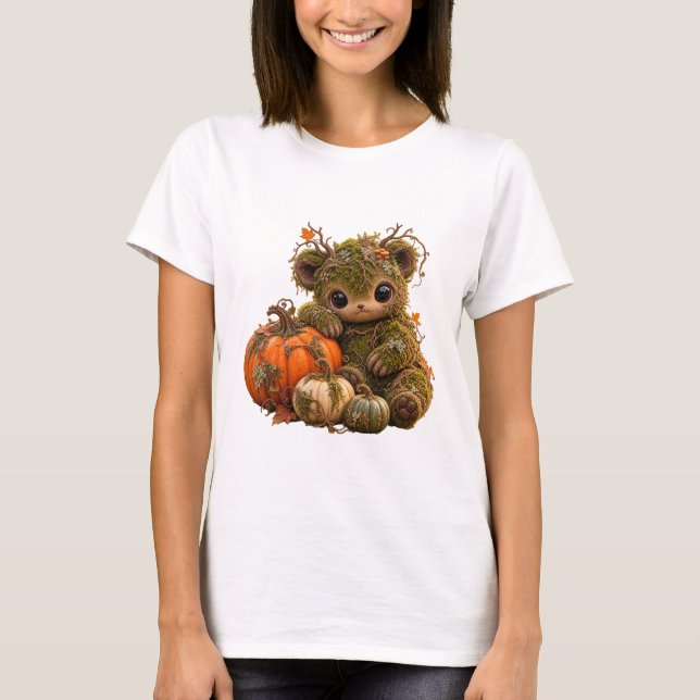 T-shirt Moss Sprite Pumpkin Tee Automne (Devant)