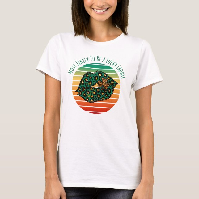 T-shirt Most likely to be a lucky laddie (Devant)