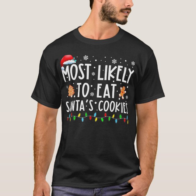 T-shirt Most Likely To Eat Santas (Devant)