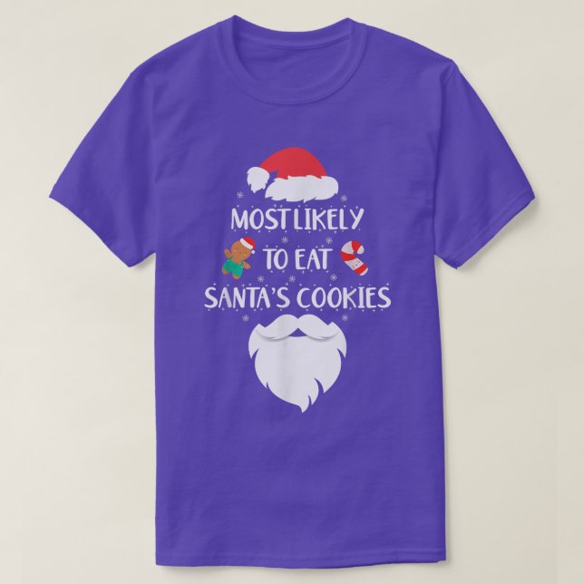 T-shirt Most Likely To Eat Santas (Design devant)