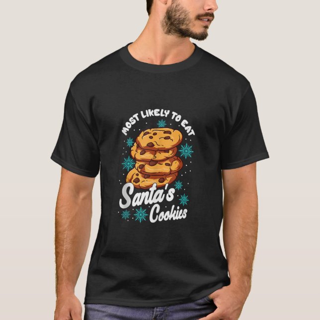 T-shirt Most Likely To Eat Santas (Devant)