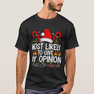 T-shirt Most Likely To Give My Onion Funny Christmas