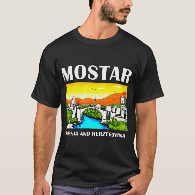 T-shirt Mostar Bosnie-Herzégovine (Devant)