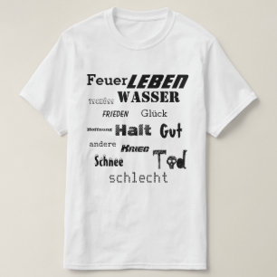 T-shirt Mot allemand Cloud