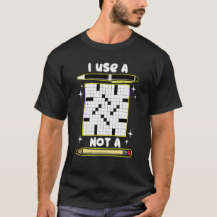 T-shirt Mot-clé Lover J'utilise un stylo pas un crayon Cr