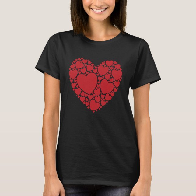 T-shirt Mot de coeur Cloud Saint Valentin Amour (Devant)