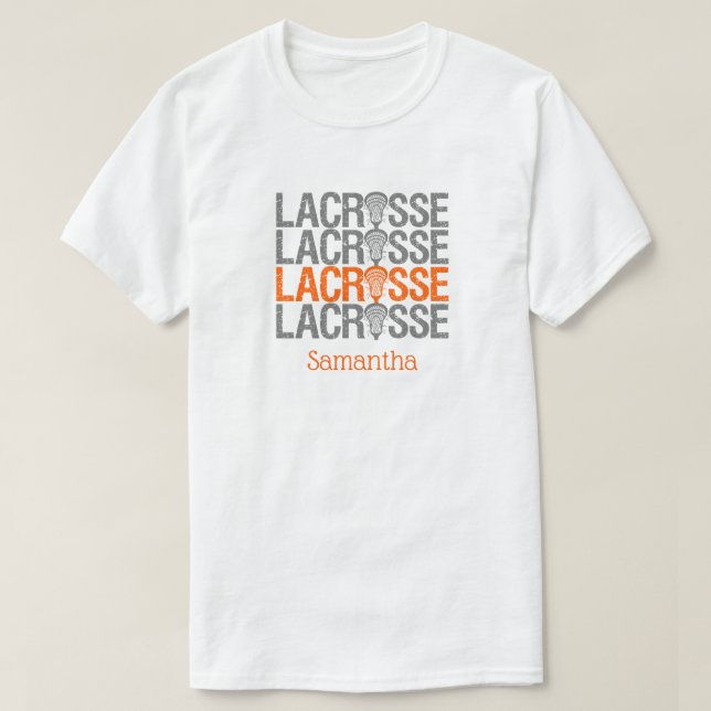 T-shirt Mot de crosse orange (Design devant)