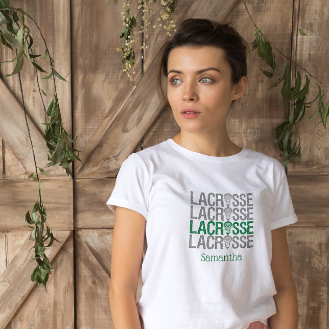 T-shirt Mot de crosse vert déprimé (Créateur téléchargé)