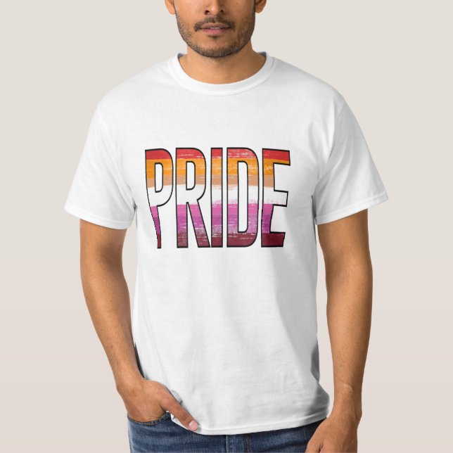 T-shirt Mot de fierté lesbienne (Devant)