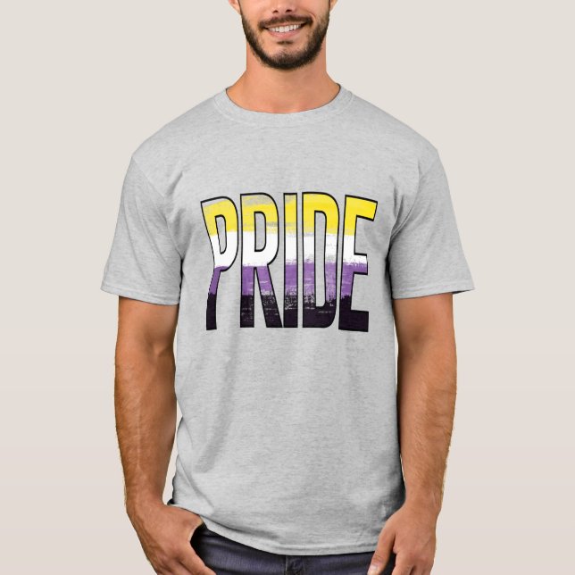 T-shirt Mot de fierté non binaire (Devant)