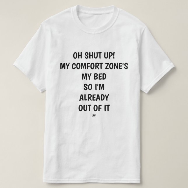 T-shirt Mot de passe de zone de confort v1 (Design devant)