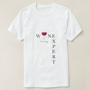 T-shirt Mot de passe minimaliste du vin rouge
