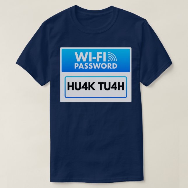 T-shirt Mot de passe WiFi invité (Design devant)