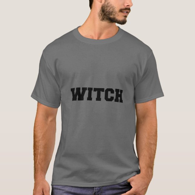 T-shirt Mot de sorcière Costume d'Halloween (Devant)