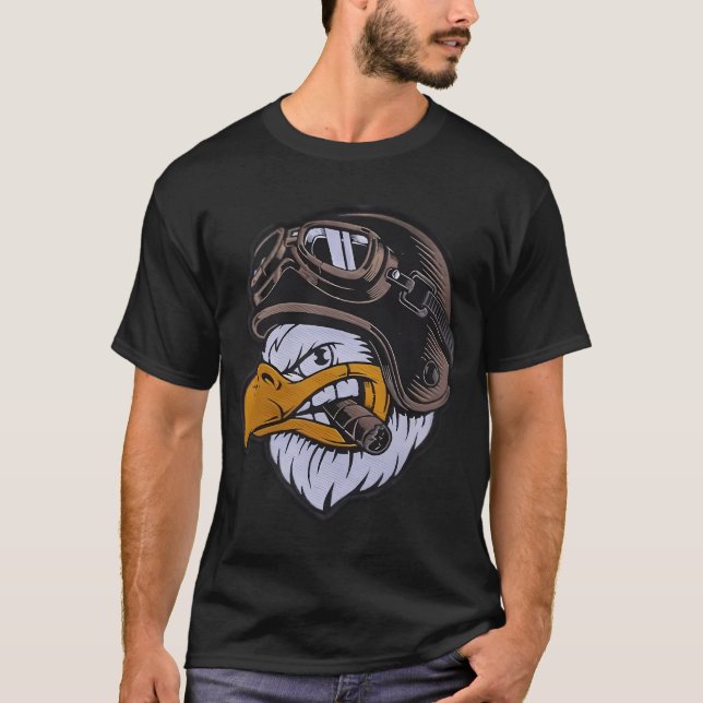 T-shirt Motard aigle (Devant)