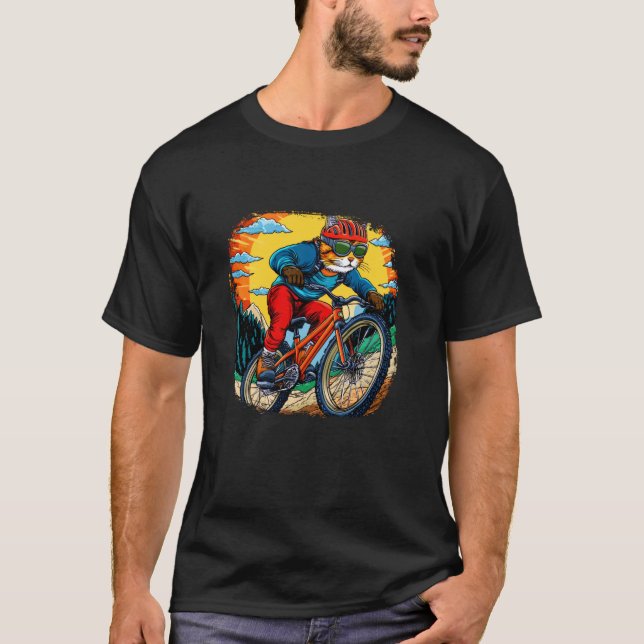 T-shirt Motard chat (Devant)